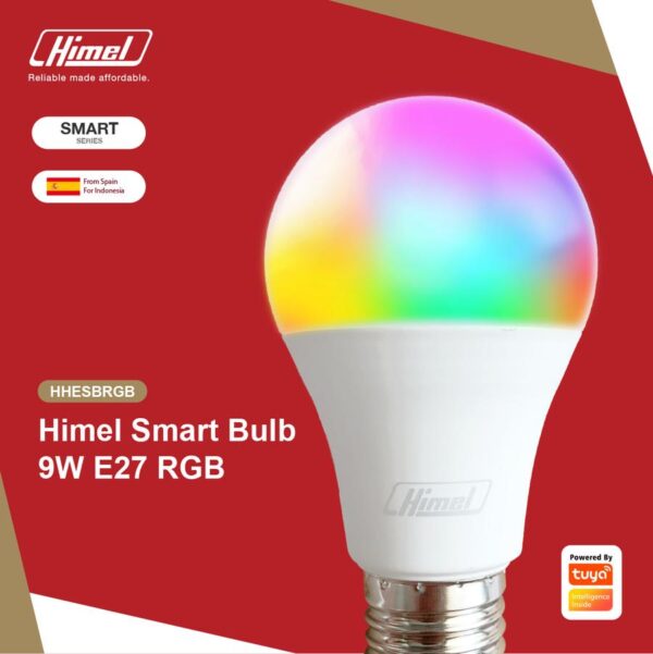 Himel Smart Bulb 9W RGB A60-E27 WIFI - Gambar 6