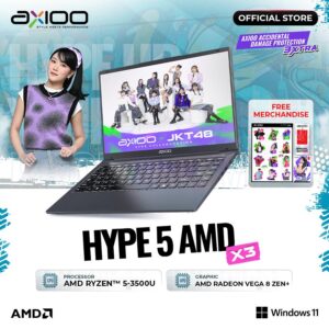 axioo mybook hype 5 amd x3 ryzen 5 3500u/8gb/256gb/fhd ips